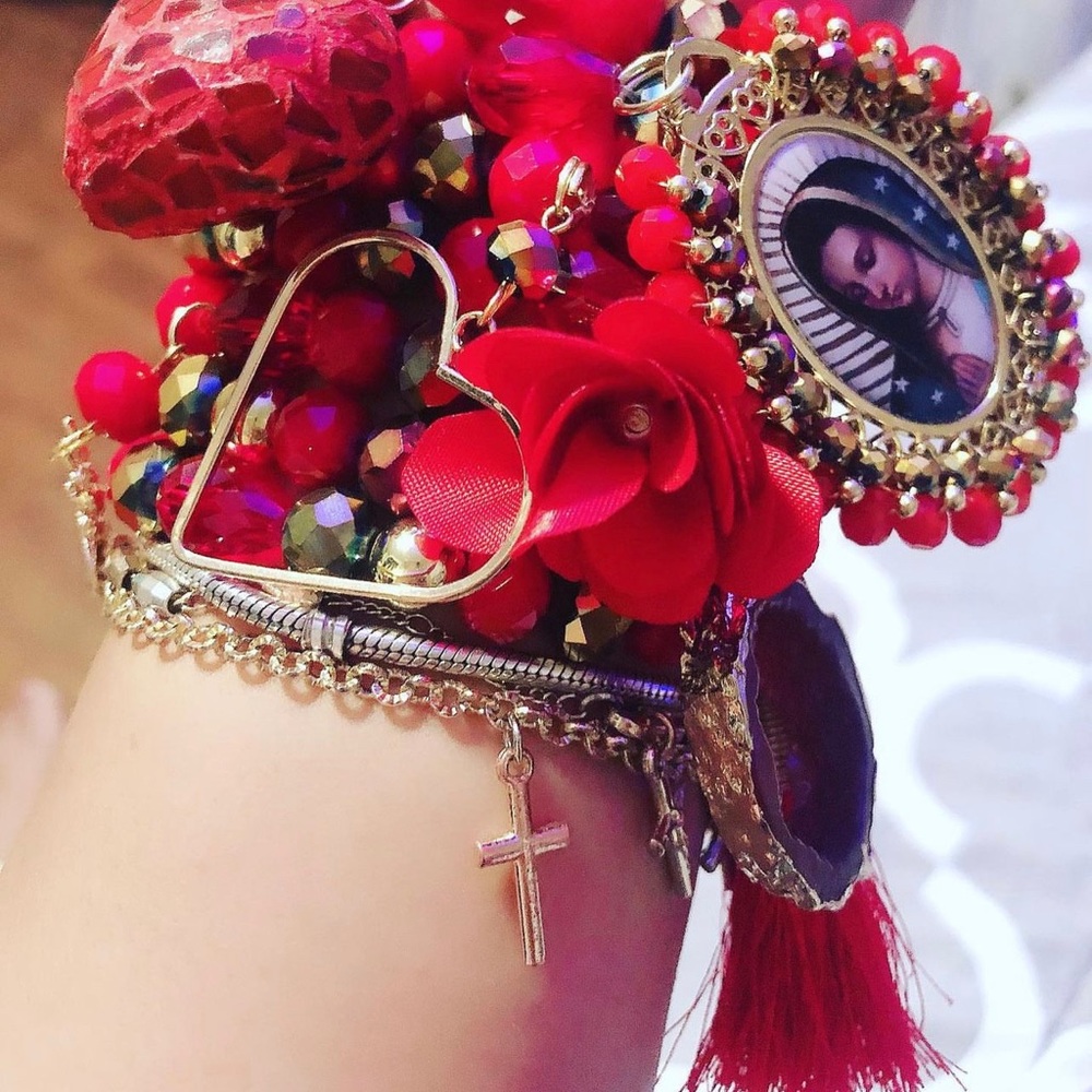 Beautiful  virgin of Guadalupe brackets
